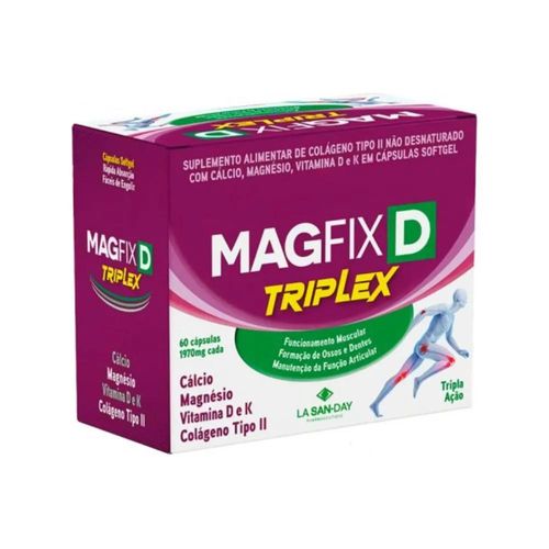 Magfix D Triplex com 60 Cápsulas