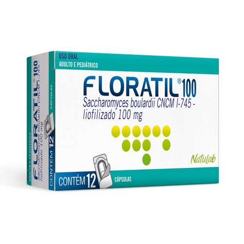 Floratil 100mg com 12 Cápsulas Gelatinosas Duras