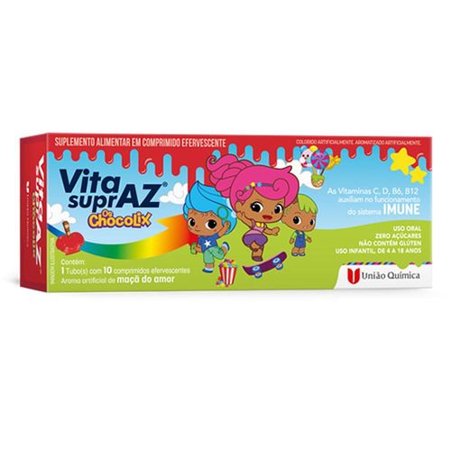 Vitasupraz Chocolix com 10 Comprimidos Efervescentes