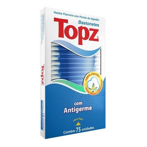 Hastes Flexíveis Topz com 75 Unidades