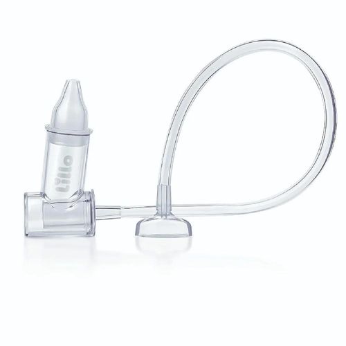 Aspirador Nasal de Sucção Infantil 0 Meses+ Silicone com Estojo Higiênico Pinguim Lillo com 1 Unidade