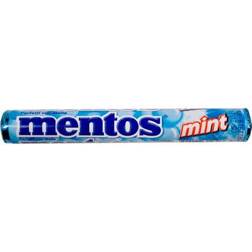 Bala Mastigável Mentos Mint com 10 Unidades