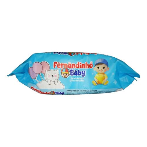 Toalhas Umedecidas Fernandinho Baby com 120 Unidades