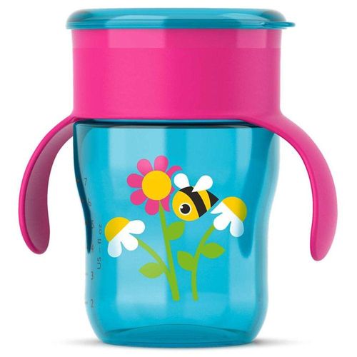 Copo Mágico Infantil Azul Antivazamento Phillips Avent Capacidade 260ml