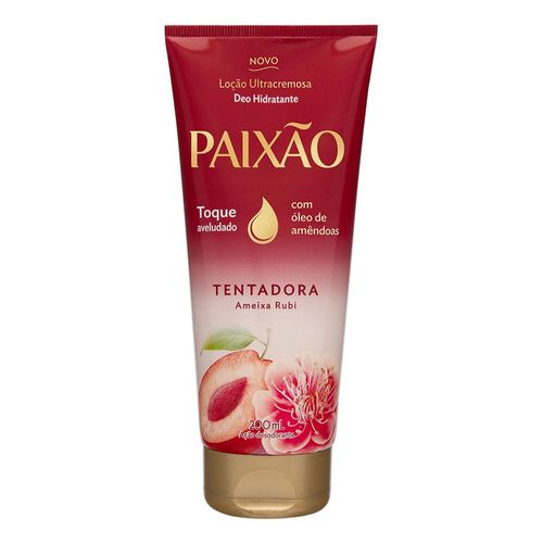 Paixao Loção Hidratante Corporal Ultracremosa Tentadora Ameixa Rubi 200ml