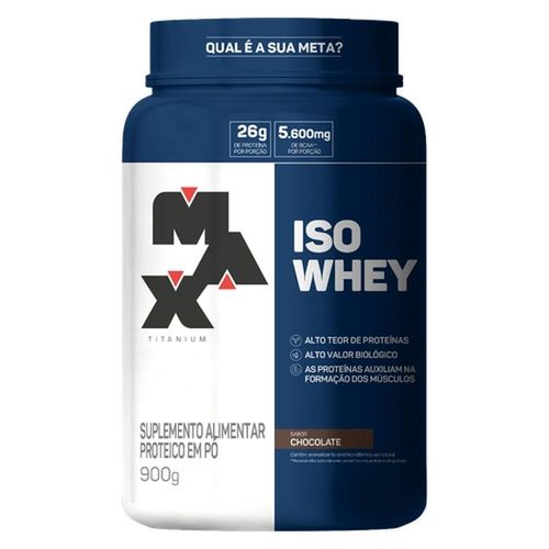 Iso Whey Max Titanium Sabor Chocolate 900g