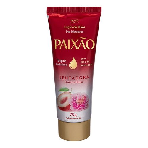 Paixao Loção Hidratante de Mãos Tentadora Ameixa Rubi 75g