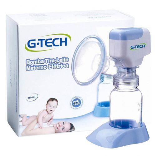 Bomba Tira Leite Materno Elétrica Compact G-Tech com 1 Unidade