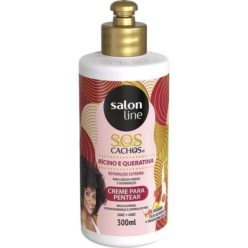 Creme para Pentear S.O.S Rícino e Queratina Salon Line 300ml