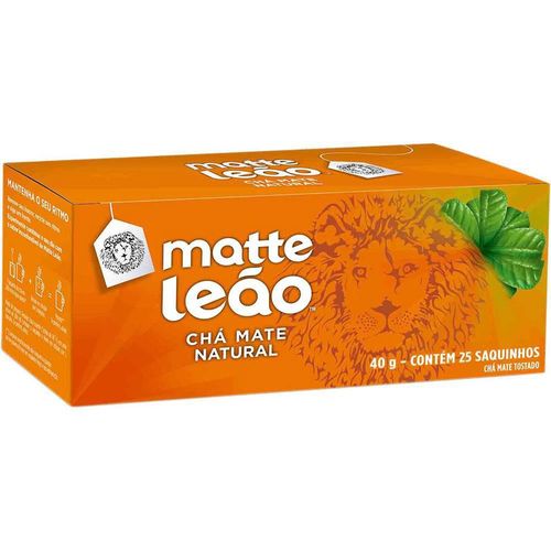 Chá Mate Original Matte Leão com 25 Sachês