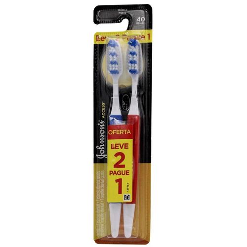 Escova Dental Johnson & Johnson Access Pague 1 e Leve 2 Unidades