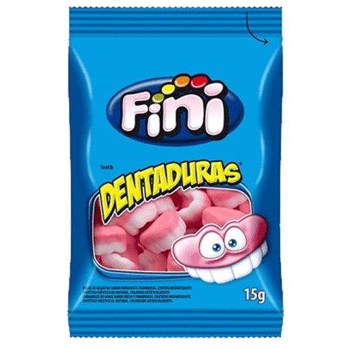 Bala Gelatina Dentaduras Fini 15g