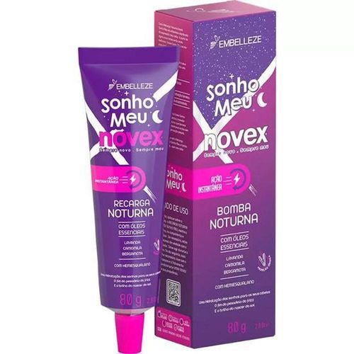 Novex Creme Tratamento Sonho Meu Bomba Noturna 80g