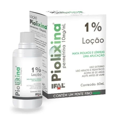 Piolixina 10mg/ml Loção de Uso Dermatológico Frasco 60ml