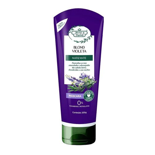 Máscara Capilar Flores e Vegetais Blond Violeta Matizante 200g