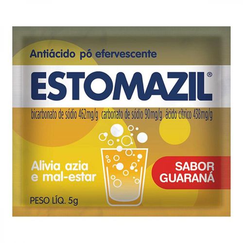 Estomazil 462mg + 90mg + 438mg Pó Efervescente Sabor Guaraná com 50 Envelopes com 5g