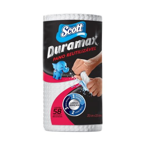 Pano Reutilizável Azul Scott com 58 Unidades