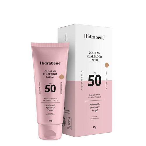 Protetor Solar Facial Clareador CC Cream Hidrabene 40g