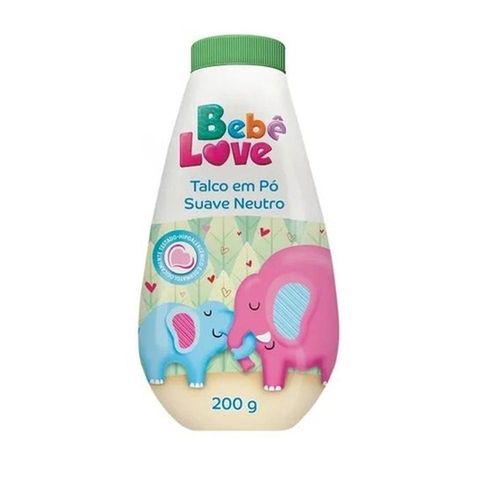 Talco em pó Bebê Love Suave Neutro 200g