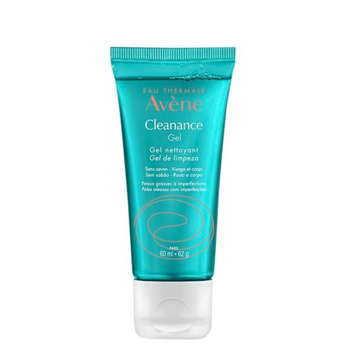 Gel de Limpeza Facial Avène Cleanance Pele Oleosa e Sensível 60ml