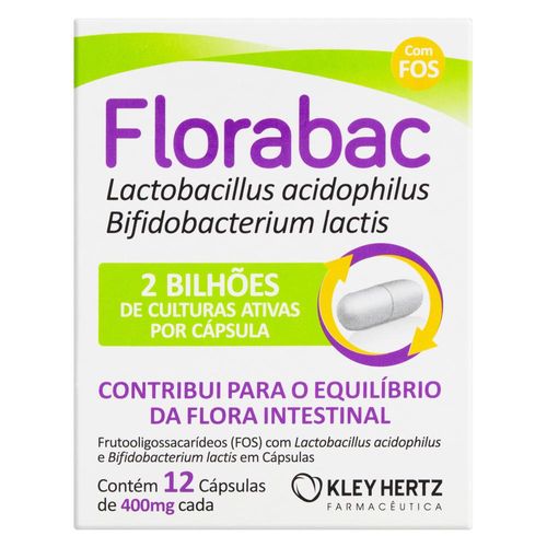 Florabac 400mg com 12 Cápsulas
