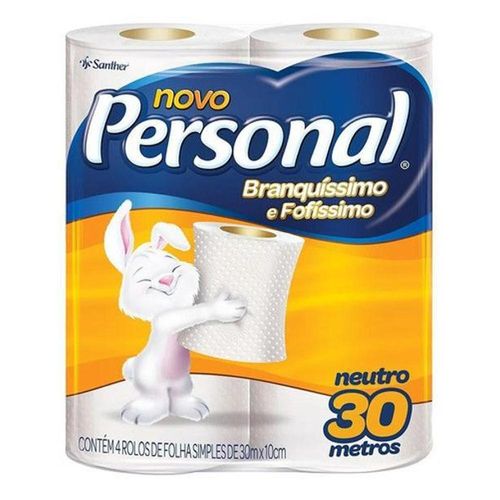 Personal Papel Higiênico Neutro com 4 Unidades