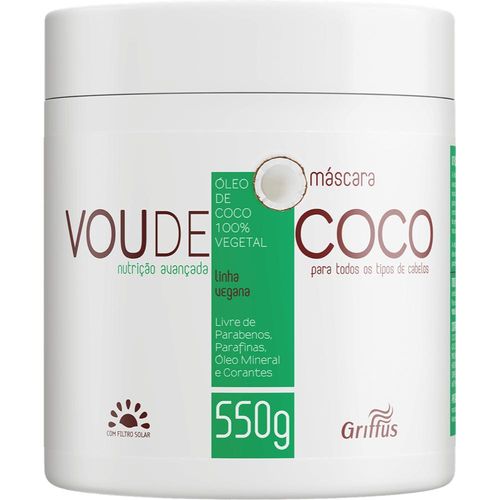 Vou de Coco Máscara Capilar Nutrição Avancada 550g