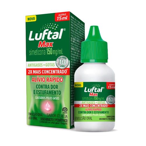Luftal Max 150mg/ml Solução Oral Sabor Cereja Gotas 15ml