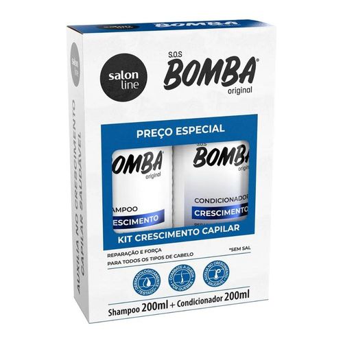 Kit S.O.S Bomba Original Salon Line com Shampoo 200ml + Condicionador 200ml