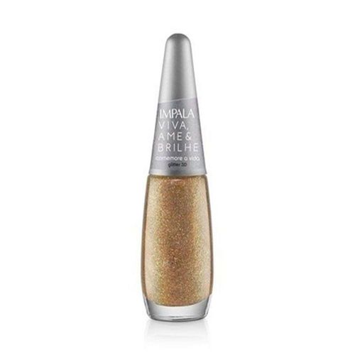 Esmalte Glitter Impala 3D Comemore a Vida 7,5ml