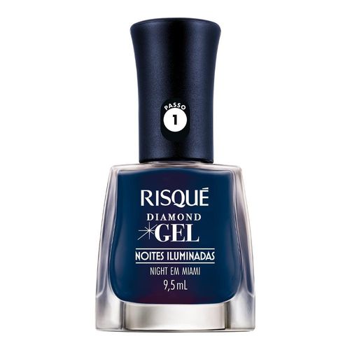 Esmalte Risqué Gel Diamond Noites Iluminadas Night em Miami 9,5ml