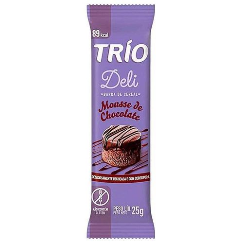 Barra Cereal Trio Light Mousse Sabor Chocolate 25g