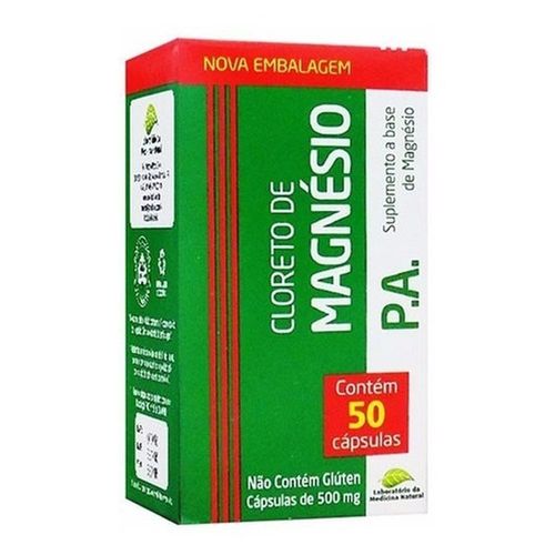 Cloreto de Magnesio P.A Medinal com 50 Cápsulas de 500mg
