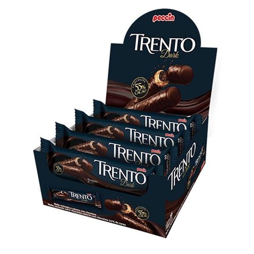 Display com Chocolates Trento Dark com 16 Unidades com 32g