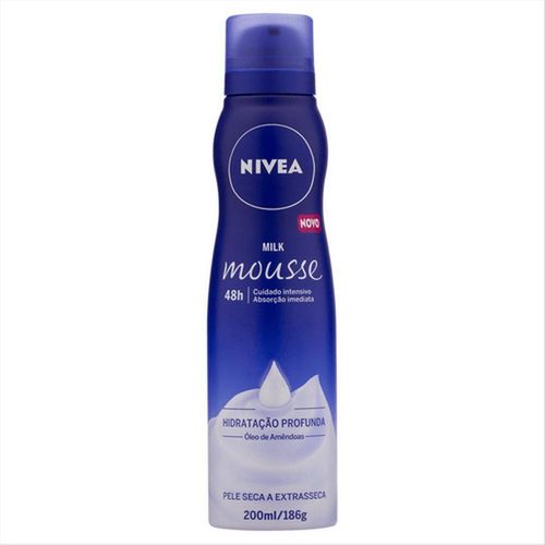 Hidratante Corporal Nivea Milk Mousse Pele Seca e Extrasseca 200ml