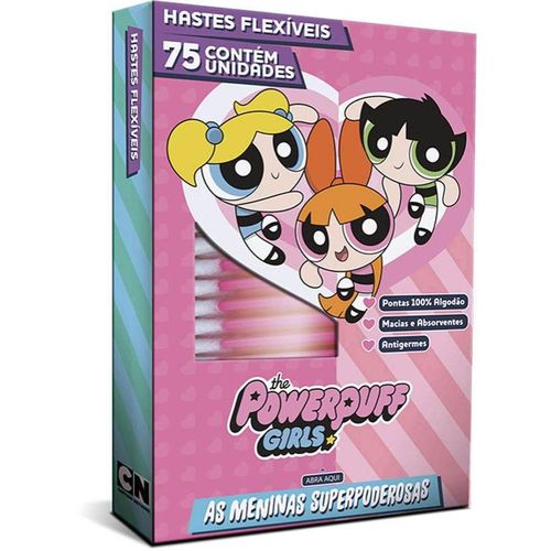 Hastes Flexíveis Cremer Meninas Super Poderosas com 75 Unidades