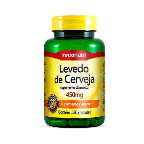 Levedo de Cerveja 450mg com 120 Cápsulas