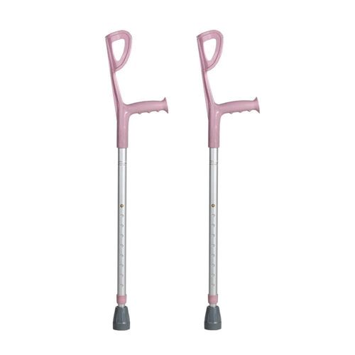Mercur Muleta Canadense Fixa Infantil Rosa com 1 Unidade