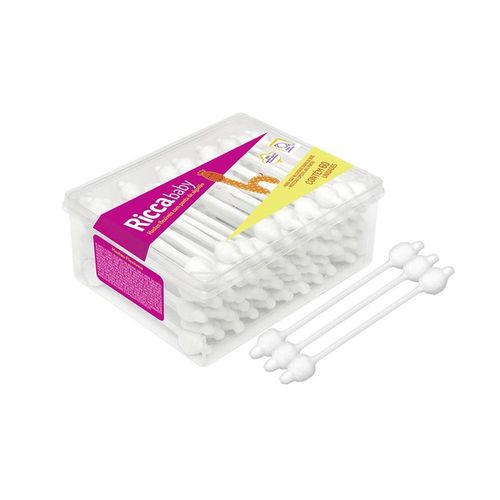 Hastes Flexíveis Ricca Baby com 60 Unidades