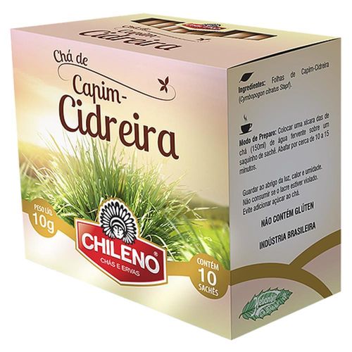 Chá Chileno Sachê Chá Capim Cidreira 10g