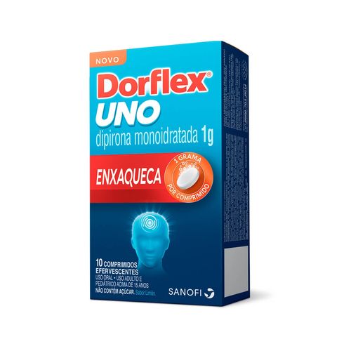 Dorflex Uno Enxaqueca 1g com 10 Comprimidos Efervescentes