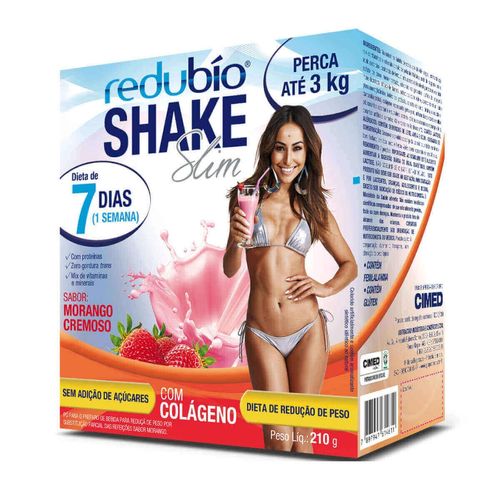 Redubío Shake Slim Sabor Morango 210g