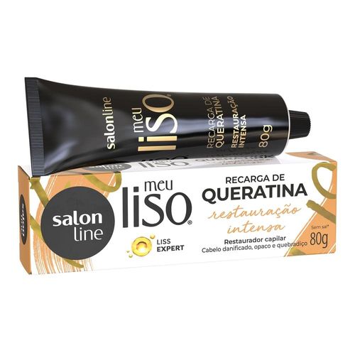 Recarga de Queratina Salon Line Meu Liso Restauração Intensa 80g