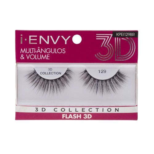 I-Envy Kiss Ny Cílios Postiços 3D Collection 129 com 1 Par