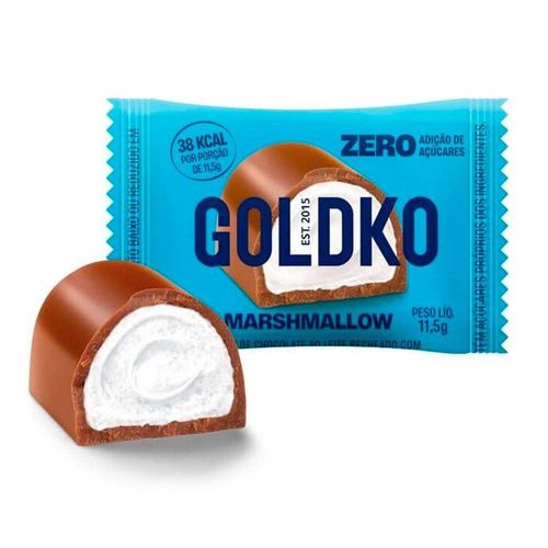 Bombom Marshmallow Zero Açúcar Goldko 13.5g