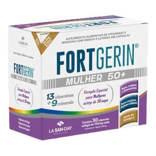 Suplemento Alimentar Fortgerin Mulher 50+ La San-Day com 30 Cápsulas com 750mg