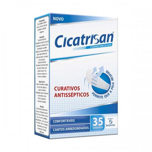 Curativos Cicatrisan com 35 Unidades