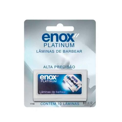 Enox Lâmina Barbear Masculino Alta Precisao com 10 Unidades