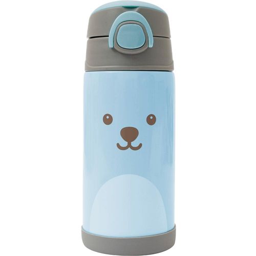 Buba Baby Garrafa Térmica Infantil com Canudo Cor Azul 400ml
