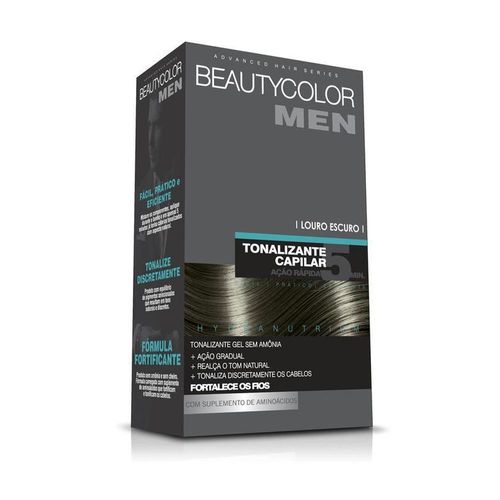 Kit Beauty Color Gel Tonalizante Capilar Men Louro Escuro com 1 Unidade